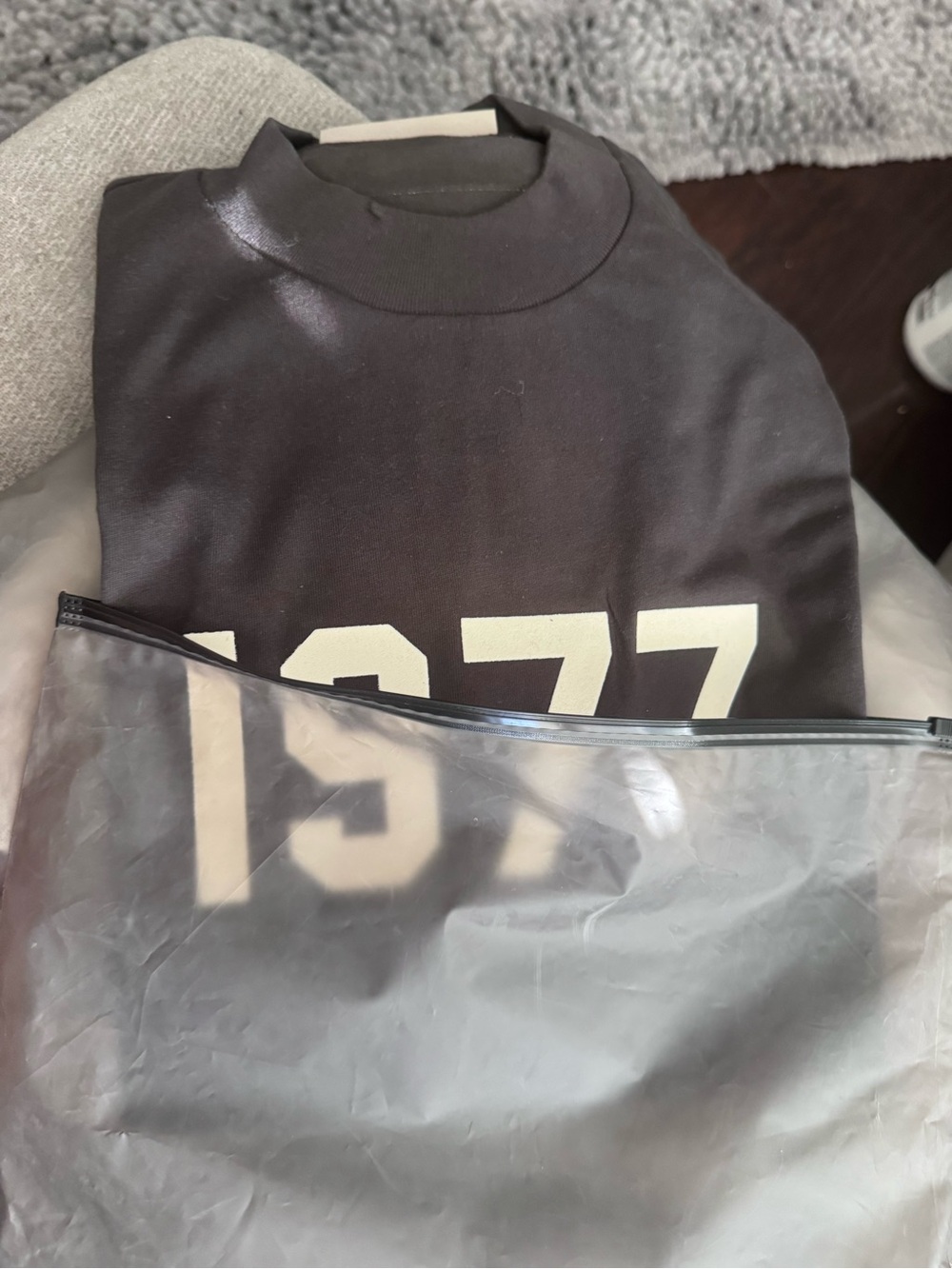 Fear of God Black Crewneck Graphic "1977" Shirt